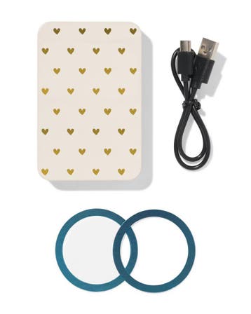 HEMA Magnetische powerbank 10.000mAh hartjes, Verzenden, Nieuw
