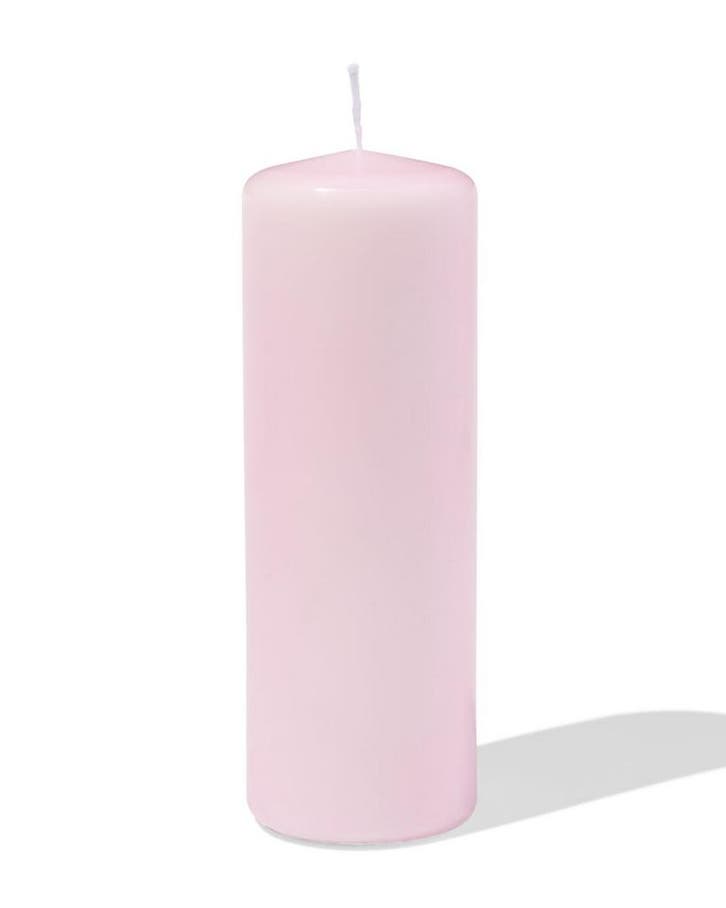 HEMA Stompkaars 7x20cm lichtroze, Huis en Inrichting, Woonaccessoires | Kandelaars en Kaarsen, Nieuw, Verzenden