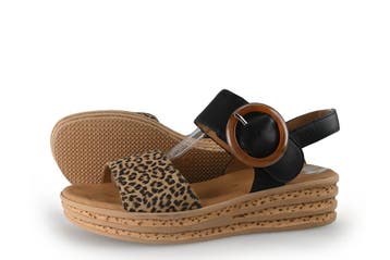 Gabor Sandalen in maat 38 Zwart, Verzenden, Zwart, Gabor, Sandalen of Muiltjes