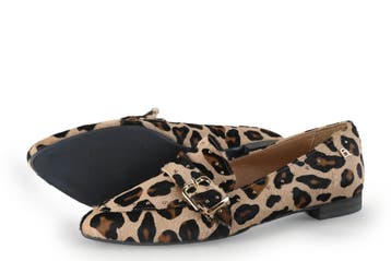 Babouche Instappers in maat 38 Panter, Kleding | Dames, Schoenen, Overige kleuren, Verzenden, Instappers, Zo goed als nieuw
