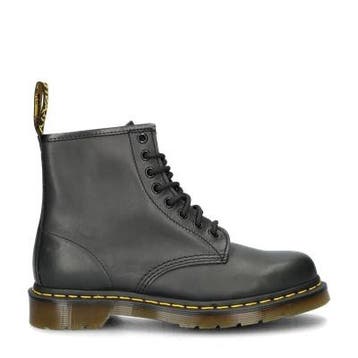 Dr. Martens 1460 Greasy veterboots voor dames in het Zwart, Verzenden, Zwart, Lage of Enkellaarzen, Nieuw