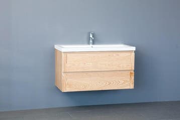 Sani Royal Badkamermeubel Nola Wood Eiken Keramiek, Nieuw