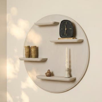 Wandrek Zand/Beige - Rond 75 cm, Verzenden, Nieuw