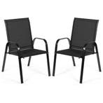 LIVSK Tuinstoelenset - Ademend en Duurzaam - Roestvrijstalen, Verzenden, Nieuw