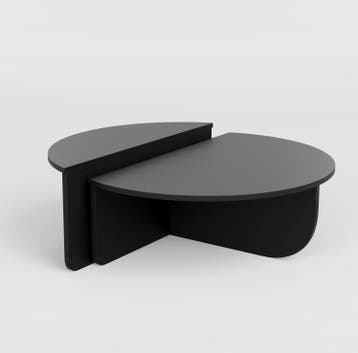 Asir  Koffietafel  Zwart 552NOS2475 van 183 voor 149, 50 tot 100 cm, Nieuw, 5 – 50, Overige houtsoorten