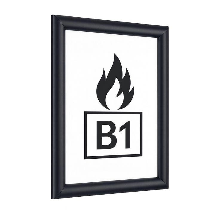 A4 - Brandwerende Aluminium Kliklijst - 25 mm - Zwart (S..., Zakelijke goederen, Kantoor en Winkelinrichting | Winkel en Inventaris