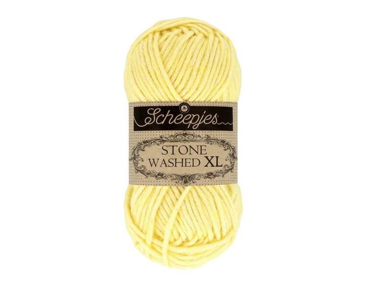 Scheepjes Stone Washed XL - 857 Citrine 50gr, Hobby en Vrije tijd, Breien en Haken, Breien of Haken, Nieuw, Wol of Garen, Ophalen of Verzenden