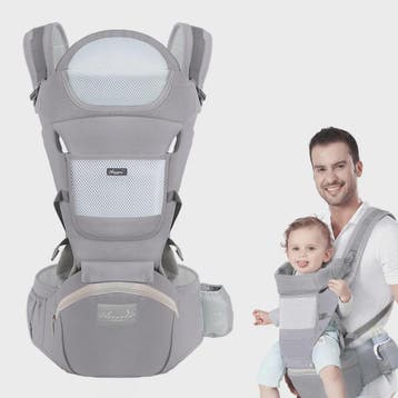 Ergonomische Baby Draagzak Multifunctioneel met Heupstoel -, Kinderen en Baby's, Verzenden, Nieuw