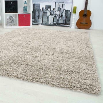 Hoogpolig Shaggy tapijt vloerkleed 60 x 110 t/m 300 x 400 cm, Verzenden, Nieuw, Blauw, Rechthoekig