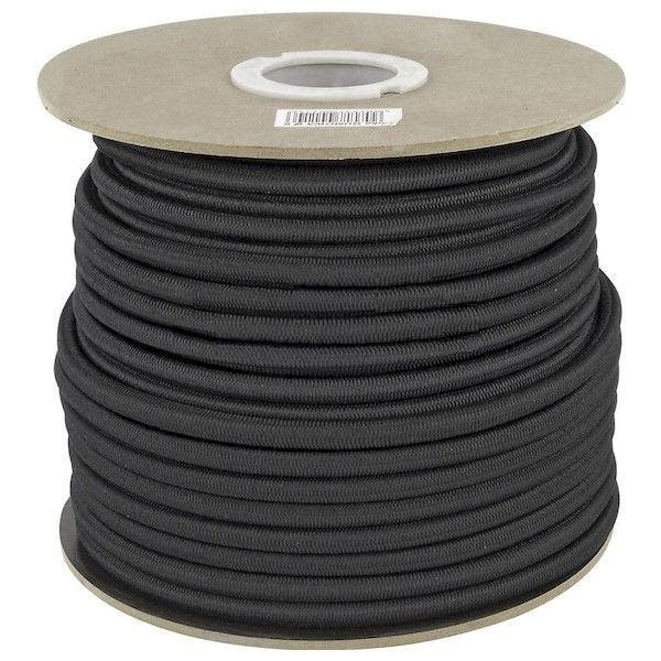50 meter Elastisch Touw - 10mm - ZWART - elastiek op rol, Doe-het-zelf en Verbouw, Overige Doe-het-zelf en Verbouw, Nieuw, Ophalen of Verzenden