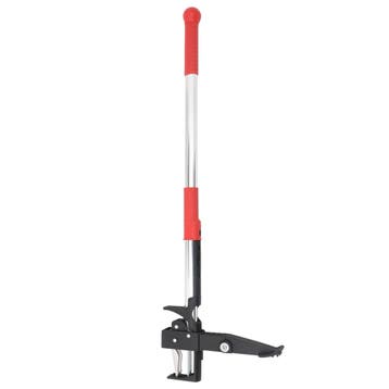vidaXL Onkruidsteker 99,5 cm geanodiseerd aluminium rood en, Verzenden, Nieuw