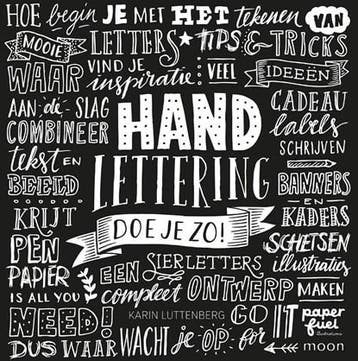 Handlettering doe je zo! | 9789048834228 | Karin Luttenberg, Ophalen of Verzenden, Zo goed als nieuw, Karin Luttenberg