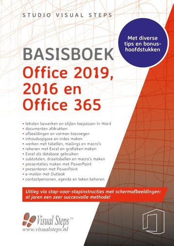 Basisboek Office 2019, 2016 en Office 365 9789059055155, Verzenden, Gelezen, Studio Visual Steps