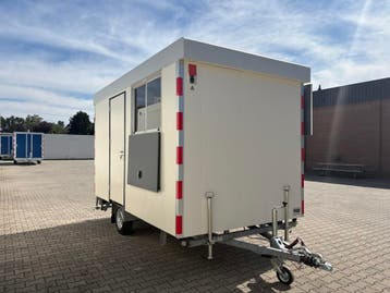 Schaftwagen  snelverkeer 4 x 2 mtr met berging en toilet, Ophalen of Verzenden
