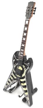 Miniatuur replica Wylde gitaar Zakk Wylde Blck Label Society, Ophalen of Verzenden, Nieuw, Pop, Beeldje of Miniatuur
