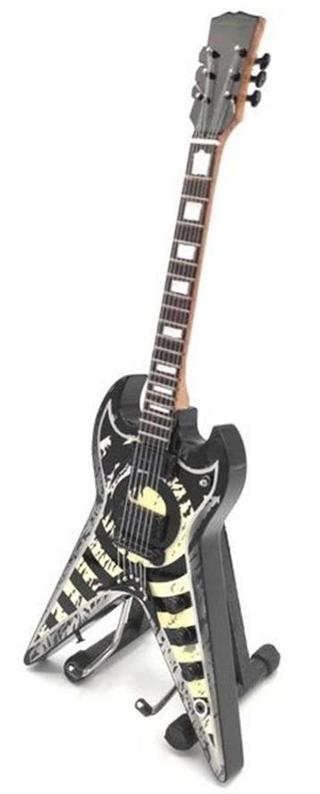 Miniatuur replica Wylde gitaar Zakk Wylde Blck Label Society, Ophalen of Verzenden, Nieuw, Pop, Beeldje of Miniatuur