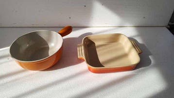 Le Creuset - Poêlon et plat à gratin - fonte émaillée et