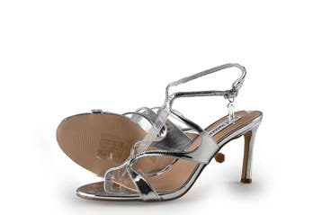 Steve Madden Sandalen in maat 38½ Zilver, Kleding | Dames, Overige kleuren, Verzenden, Steve Madden, Sandalen of Muiltjes