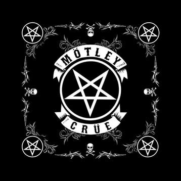 Mötley Crüe - Pentagram - Bandana officiële merchandise, Ophalen of Verzenden, Nieuw, Kleding