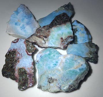 Larimar ruwe steen van hoge kwaliteit AAA- 95.44 g