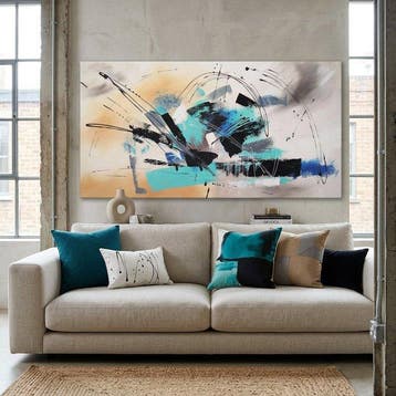 Monika Spiewak - Abstract - Oil Painting Stretched On The