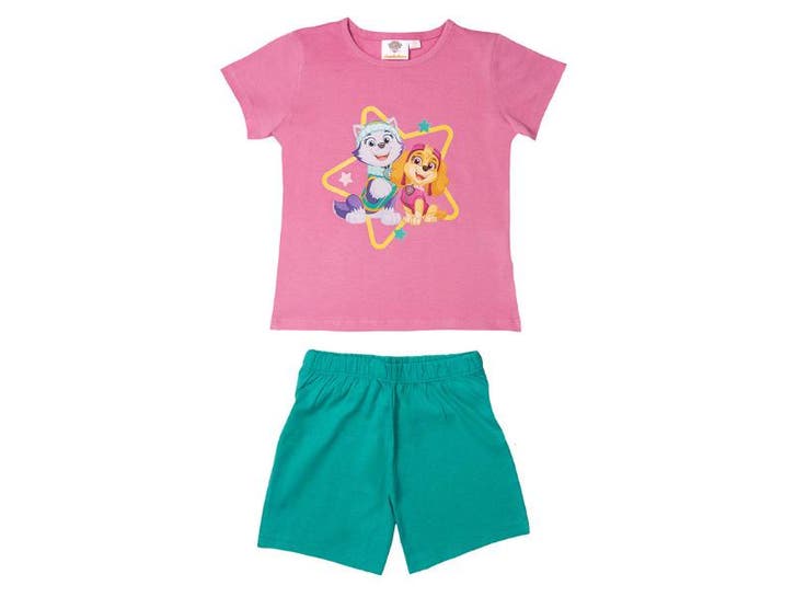 Kinderpyjama - Shortama - Paw Patrol - Roze/Turqoise, Kinderen en Baby's, Kinderkleding | Schoenen en Sokken, Verzenden
