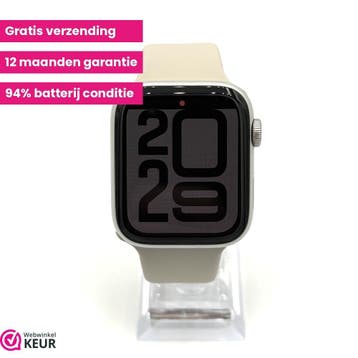 Apple Watch SE 2 44mm silver | 94% batterij | Garantie, Stappen, Verzenden, IOS, Zo goed als nieuw