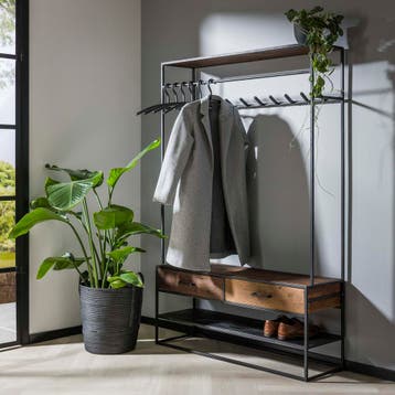 Staande kapstok Carlos 9 haken met roede, Huis en Inrichting, Woonaccessoires | Kapstokken, Verzenden, Nieuw