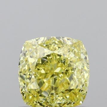 1 pcs Diamant (Natuurlijk gekleurd) - 0.80 ct - Cushion -, Nieuw