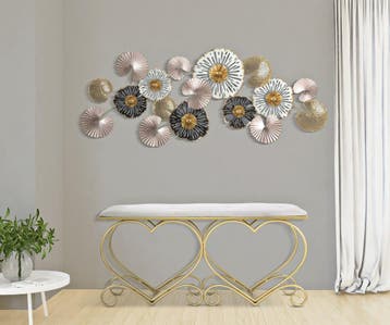 BANKJE HART CREMA CM 105X37,5X51,5, Ophalen of Verzenden, Nieuw