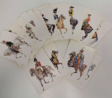 45 Ansichtkaarten van Edition Korsch (Militaire kledij), Verzenden, Nieuw
