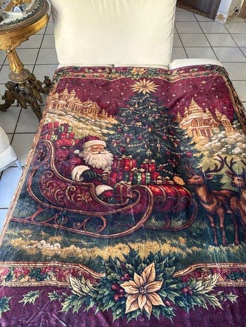 san Leucio - Elegante plaid, exclusieve decoratie Kerstman -, Diversen, Nieuw
