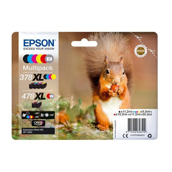 Epson 378XL/478XL (T379D) multipack Inktcartridge, Computers en Software, Printerbenodigdheden, Nieuw, Verzenden