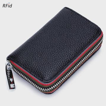 Luxe Lederen Pasjeshouder Portemonnee met RFID - Accordion D, Verzenden, Nieuw