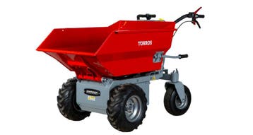 Elektrische dumper 500kg 216 liter met manueel kippen, batte, Ophalen of Verzenden