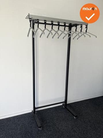 Staande kapstok - 10 Haaks - Gardelux - Zwart - Inclusief..., Werkplek, Ophalen of Verzenden, Gebruikt, Overige typen