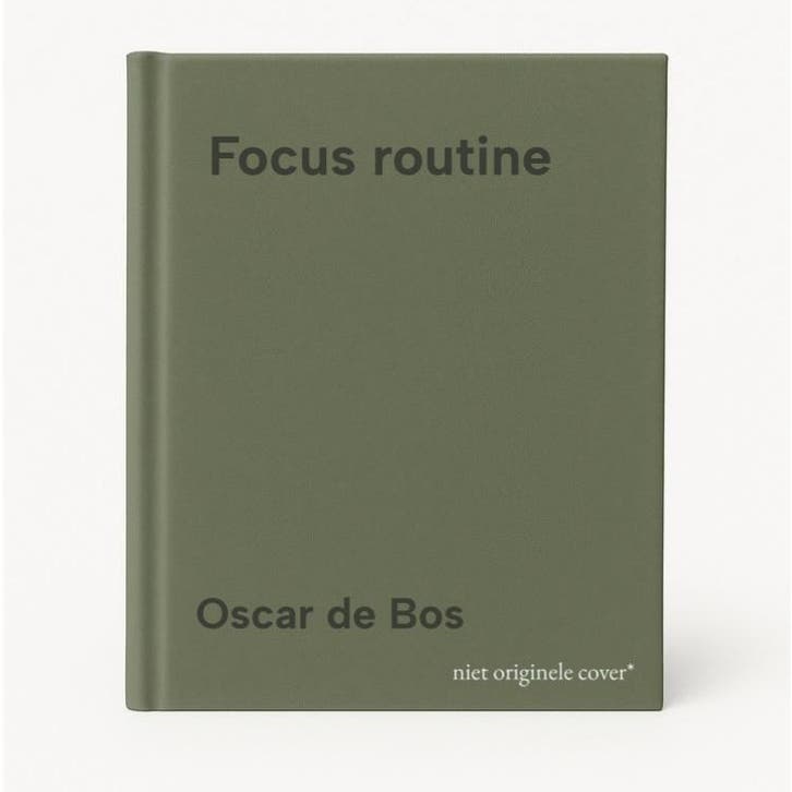 Focus routine 9789000397372 Oscar de Bos, Boeken, Psychologie, Zo goed als nieuw, Verzenden