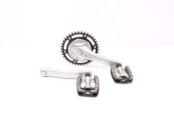 Cranks, trappers en tandwiel | Shimano | Rih Omega 1, Gebruikt, Crankstel of Pedalen