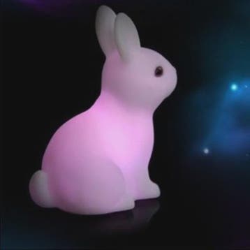 Schattige Konijn Nachtlampje - Kleurrijk & Zacht Licht voor, Verzenden, Nieuw