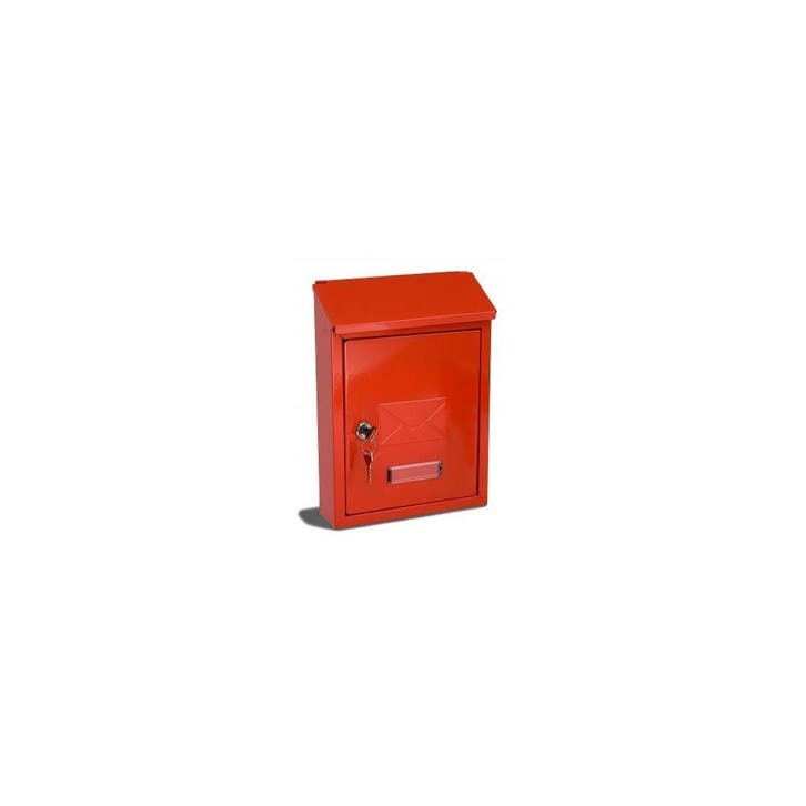 G2 Avon wandbrievenbus staal - rood, Tuin en Terras, Brievenbussen, Nieuw, Verzenden