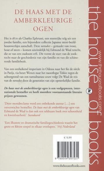 De haas met de amberkleurige ogen 9789044347531, Verzenden, Gelezen, Edmund de Waal