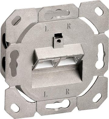 CAT 6 wandcontactdoos inbouw, 2x RJ45-aansluitingen,, Ophalen of Verzenden, Nieuw