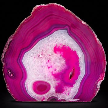 XL Roze Agaat - 21x21x6 cm - Geode- 3.7 kg