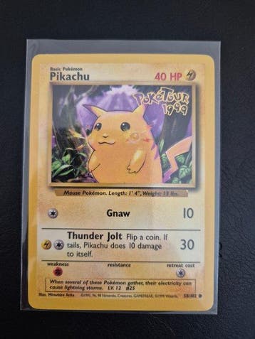 Pokémon - 1 Card - Pikachu 58/102 Promo card - Various sets, Nieuw