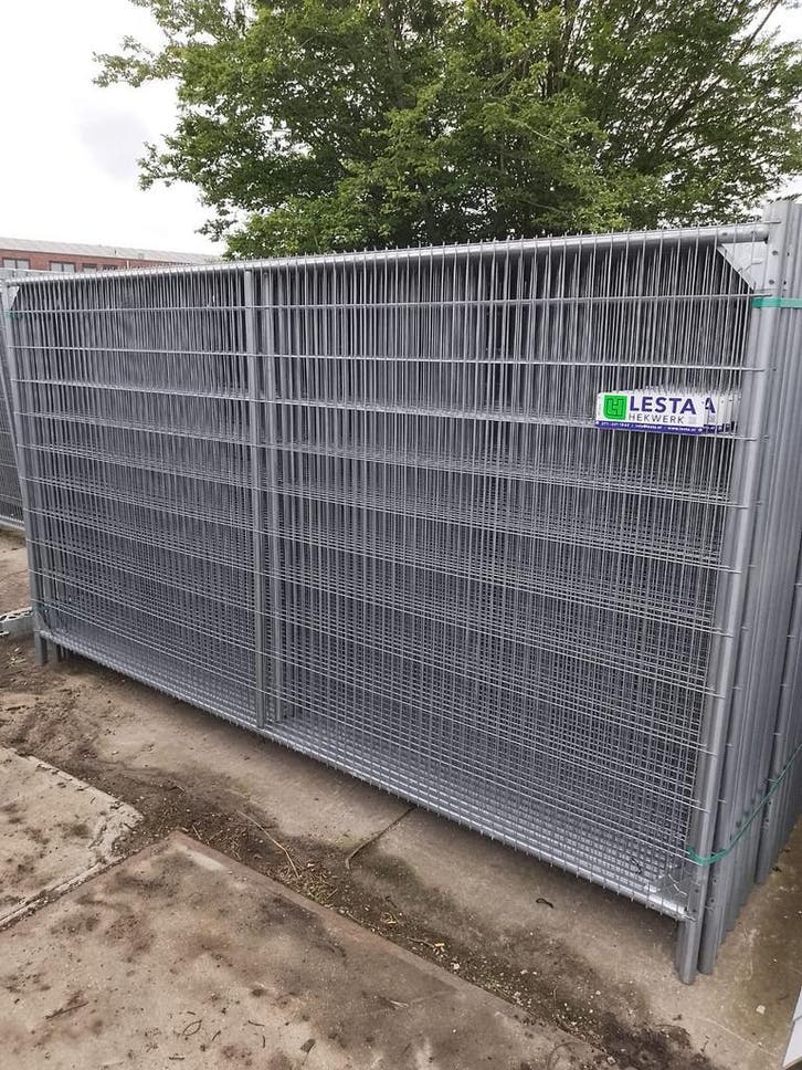 huur of koop van bouwhekken tijdelijk hek afrastering, Tuin en Terras, Gaas en Draad, 20 meter of meer, Nieuw