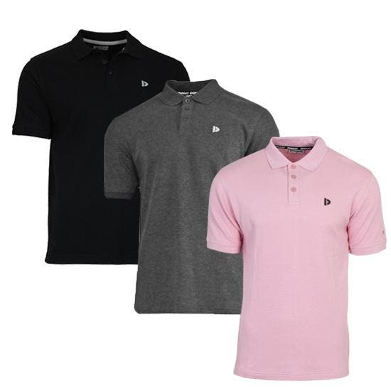 Donnay Donnay Heren - 3-Pack - Polo shirt Noah - Zwart /, Kleding | Heren, Polo's, Nieuw, Verzenden