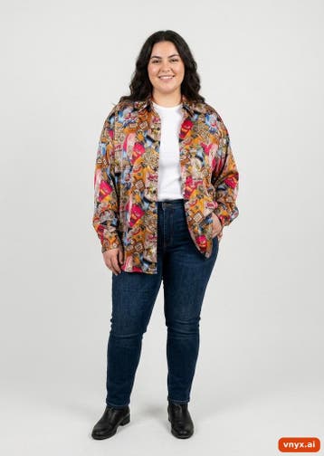 SILK STUDIO Blouses Dames maat XL Multicolour Vintage, Ophalen of Verzenden, Nieuw