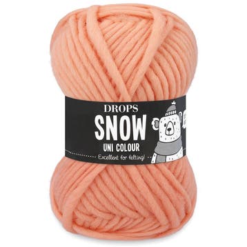 DROPS Snow Uni Colour - 112 zoete abrikoos - Wol Garen, Hobby en Vrije tijd, Breien en Haken, Ophalen of Verzenden, Nieuw