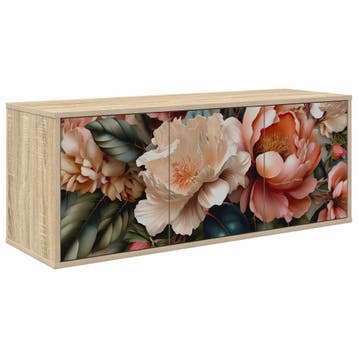 vidaXL Wandgemonteerd tv-meubel BORNE 102 x 33 x 40 cm, Minder dan 50 cm, Verzenden, Nieuw, Minder dan 100 cm
