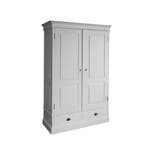 Landelijk Klassiek - Kledingkast Brighton - Hout - Wit, Nieuw, Grenenhout, Landelijk, klassiek, robuust, massief, Scandinavisch